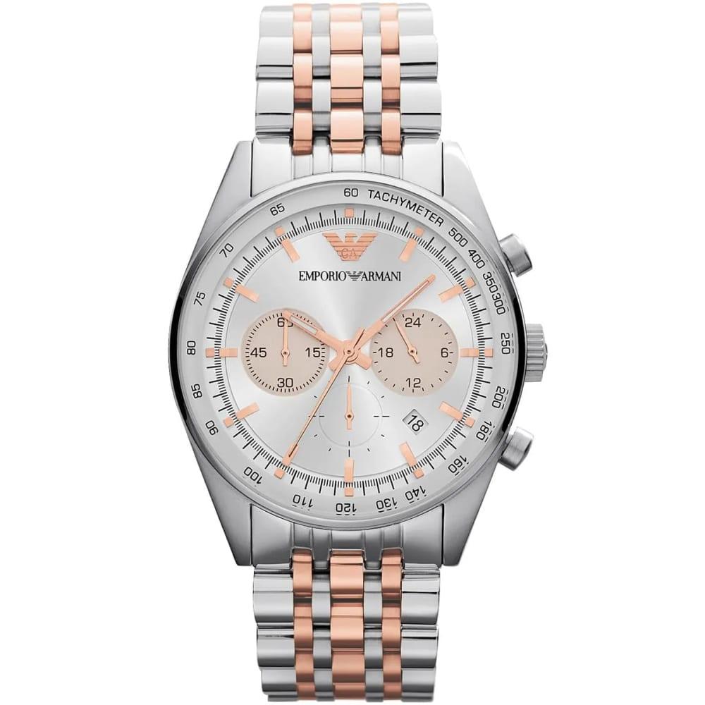 Emporio Armani Tazio AR5999 Acier et Or Rose