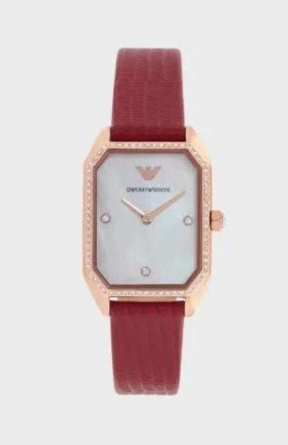 Emporio Armani AR11467 Cuir Rouge