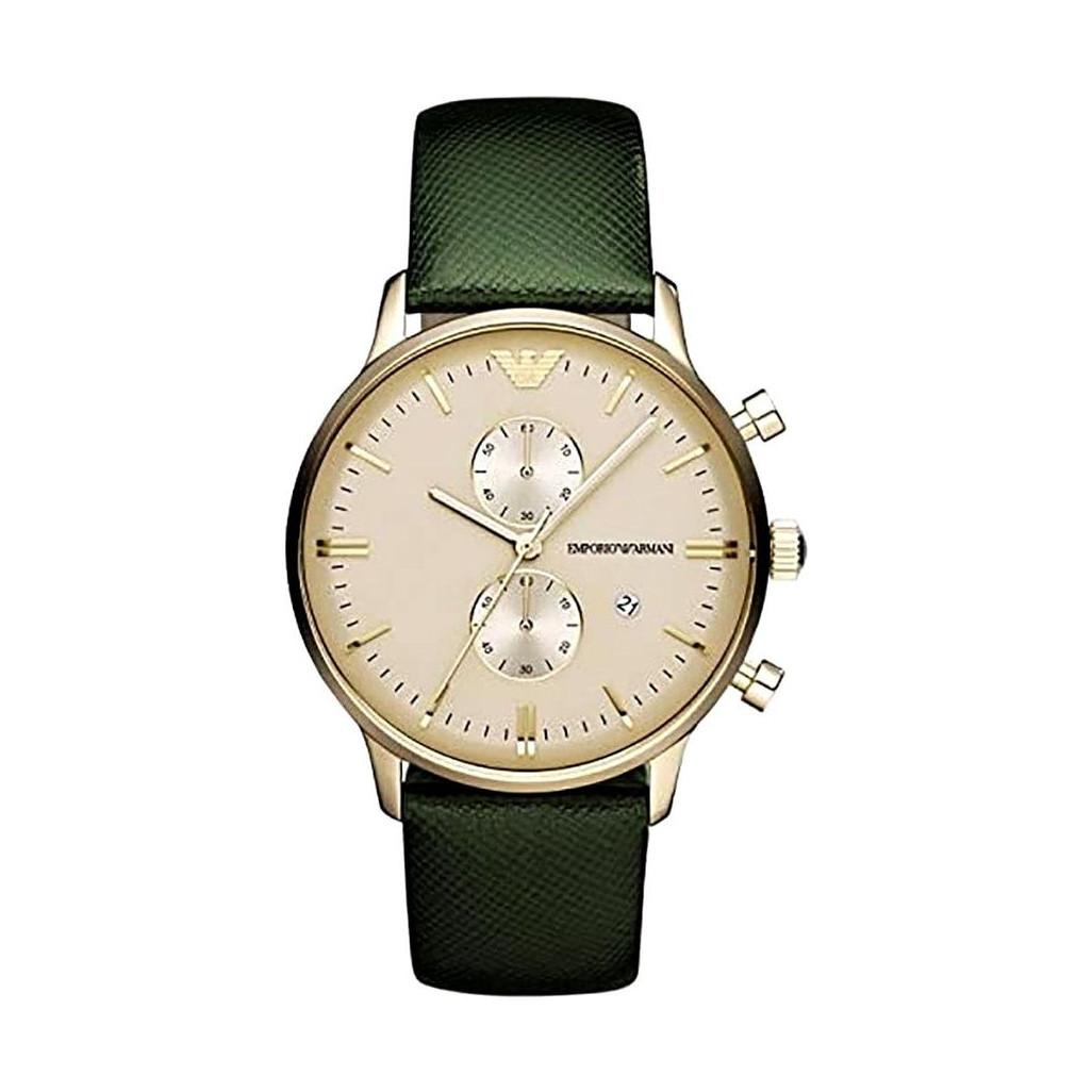 Emporio Armani Luigi AR1722 Cuir Vert