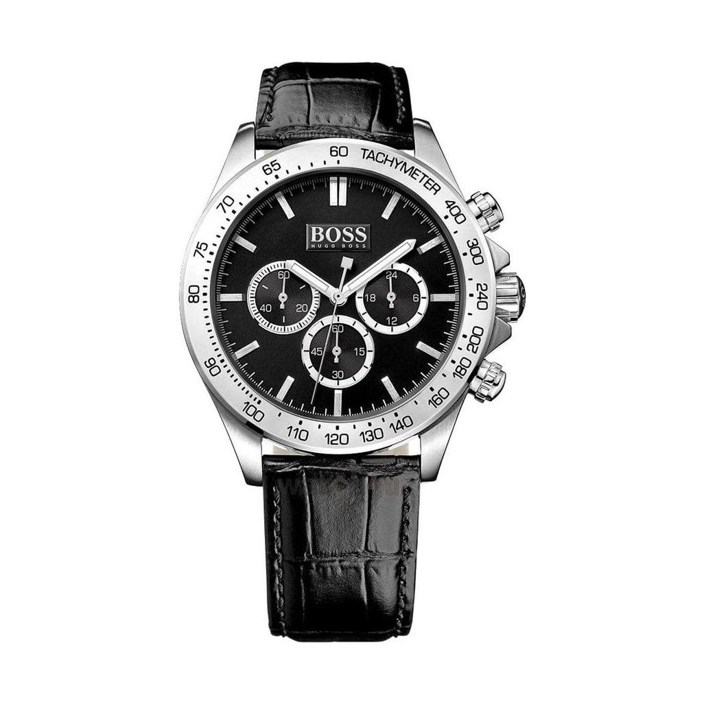 Hugo Boss 1513178 Cadran Noir Cuir Noir