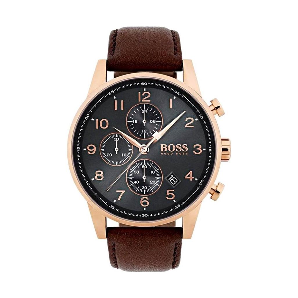 Hugo Boss 1513496 Or Rose et Cuir Marron