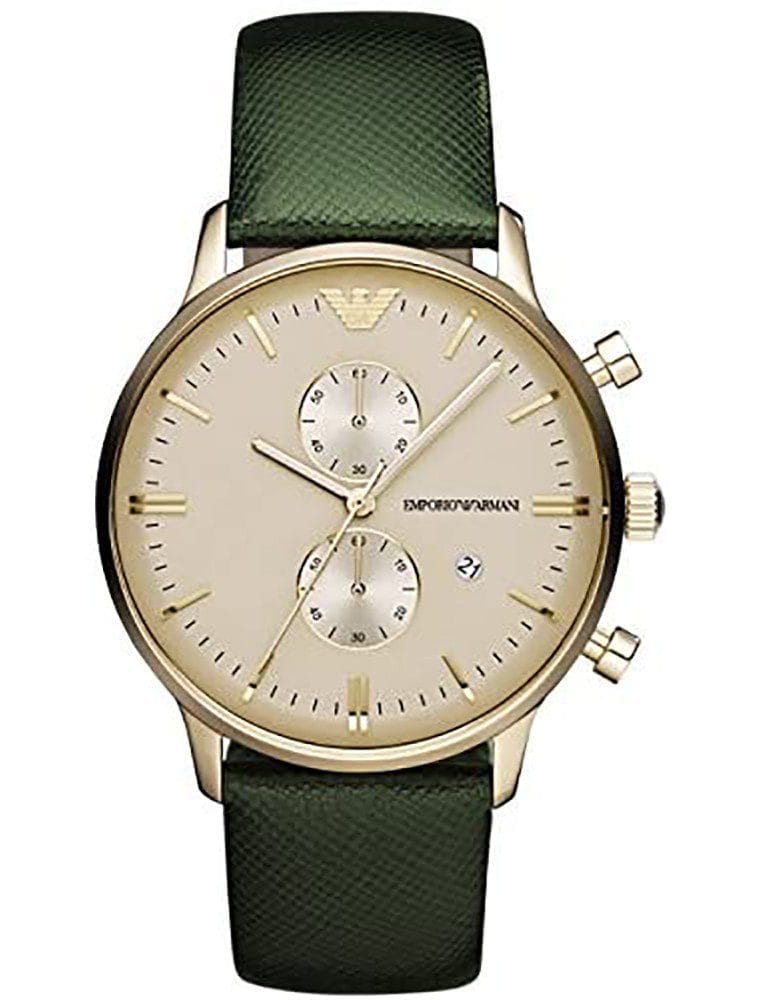 Emporio Armani Luigi AR1722 Cuir Vert