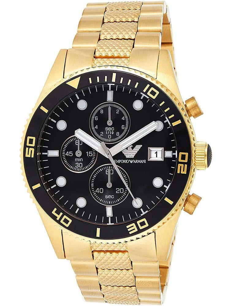 Emporio Armani Sportivo AR5857 Doré et Noir