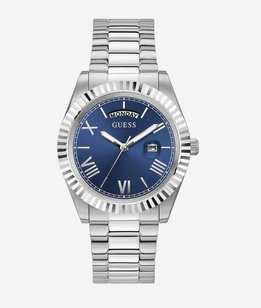 Guess Day/Date GW0265G7 – Bleu / Argent