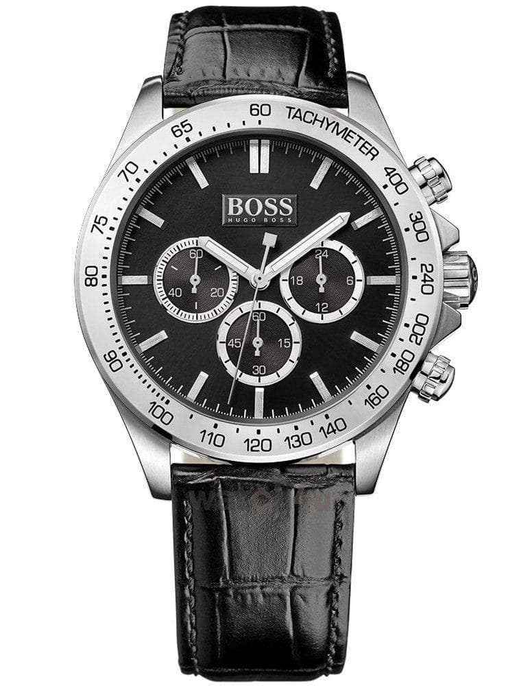 Hugo Boss 1513178 Cadran Noir Cuir Noir